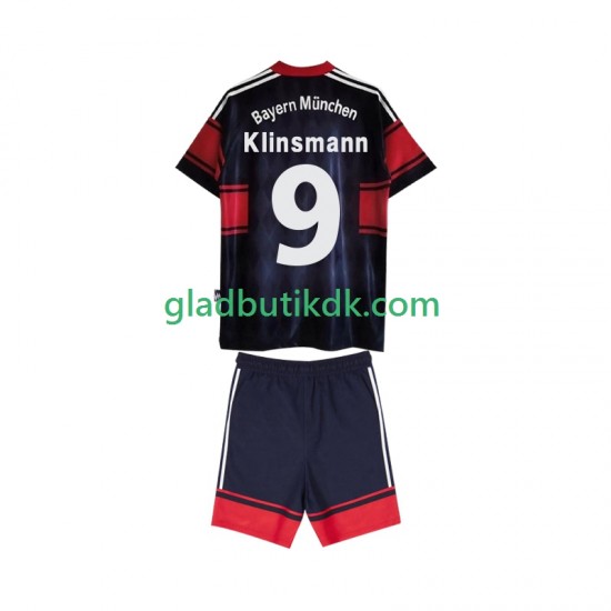 Hjemmebane Trøje FC Bayern München Klinsmann 9 Retro 1997 1999 K/Æ Børn(+Shorts)