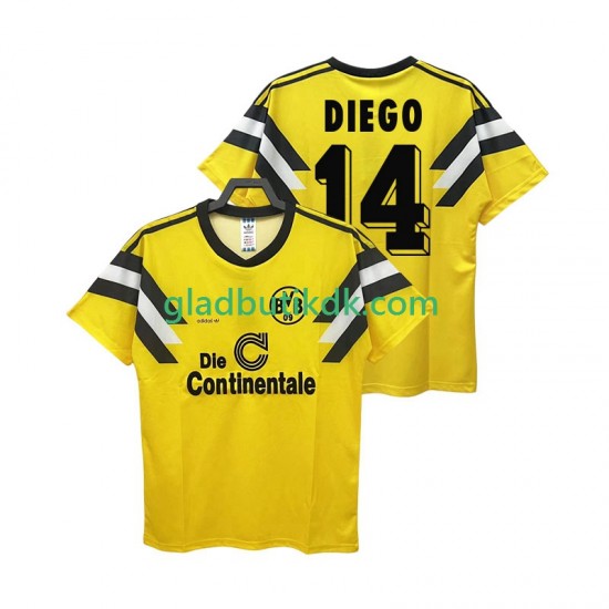 Hjemmebane Trøje Borussia Dortmund DIEGO 14 Retro DFB-POKAL 1989 K/Æ Mænd