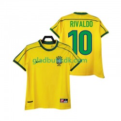 Hjemmebane Trøje Brasilien RIVALDO 10 Retro 1998 K/Æ Mænd