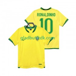 Hjemmebane Trøje Brasilien RONALDINHO 10 Retro 2006 K/Æ Mænd