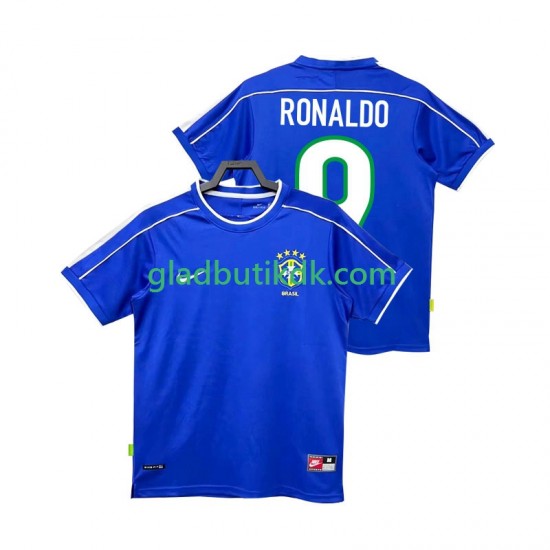 Udebane Trøje Brasilien Ronaldo 9 Retro 1998 K/Æ Mænd