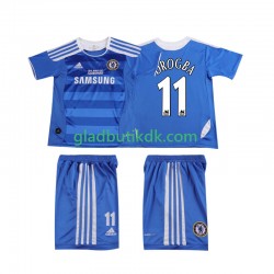 Hjemmebane Trøje Chelsea DROGBA 11 Retro 2011 2012 K/Æ Børn(+Shorts)