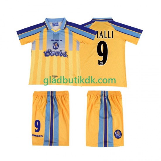 Udebane Trøje Chelsea VIALLI 9 Retro 1995 1997 K/Æ Børn(+Shorts)