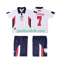 Hjemmebane Trøje England Beckham 7 Retro 1998 K/Æ Børn(+Shorts)