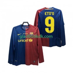 Hjemmebane Trøje FC Barcelona ETO O 9 Retro Champions League 2008 2009 L/Æ Mænd