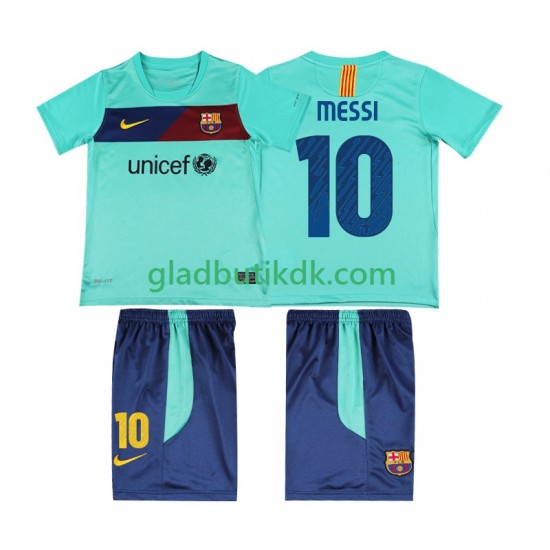 Udebane Trøje FC Barcelona Lionel Messi 10 Retro 2010 2011 K/Æ Børn(+Shorts)