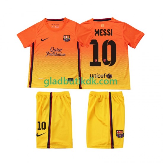 Udebane Trøje FC Barcelona Lionel Messi 10 Retro 2012 2013 K/Æ Børn(+Shorts)