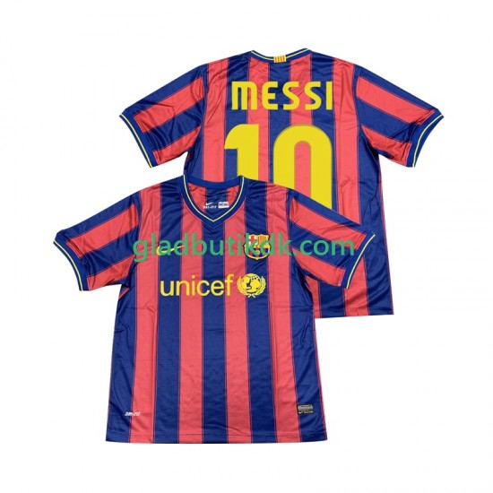 Hjemmebane Trøje FC Barcelona Lionel Messi 10 Retro 2009 2010 K/Æ Mænd
