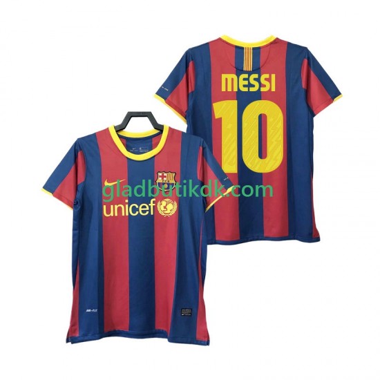 Hjemmebane Trøje FC Barcelona Lionel Messi 10 Retro 2010 2011 K/Æ Mænd