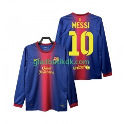 Hjemmebane Trøje FC Barcelona Lionel Messi 10 Retro 2012 2013 L/Æ Mænd