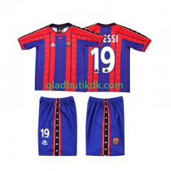 Hjemmebane Trøje FC Barcelona Lionel Messi 19 Retro 1997 1998 K/Æ Børn(+Shorts)