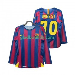 Hjemmebane Trøje FC Barcelona Lionel Messi 30 Retro Champions League 2005 2006 L/Æ Mænd