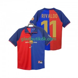 Hjemmebane Trøje FC Barcelona RIVALDO 11 Retro 1990 2000 K/Æ Mænd
