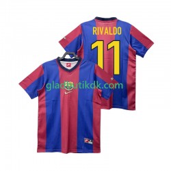 Hjemmebane Trøje FC Barcelona RIVALDO 11 Retro 1998 1999 K/Æ Mænd