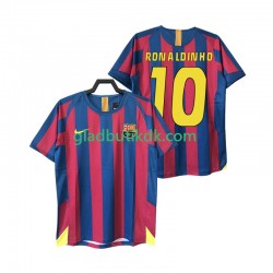 Hjemmebane Trøje FC Barcelona RONALDINHO 10 Retro 2005 2006 K/Æ Mænd