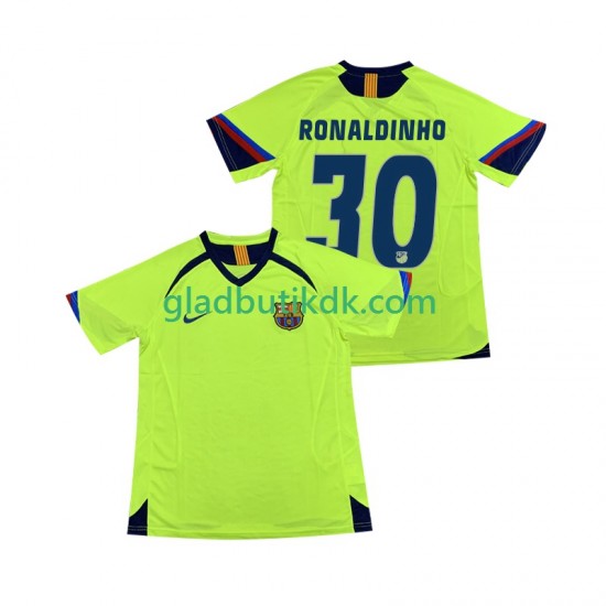 Udebane Trøje FC Barcelona RONALDINHO 30 Retro 2005 2006 K/Æ Mænd