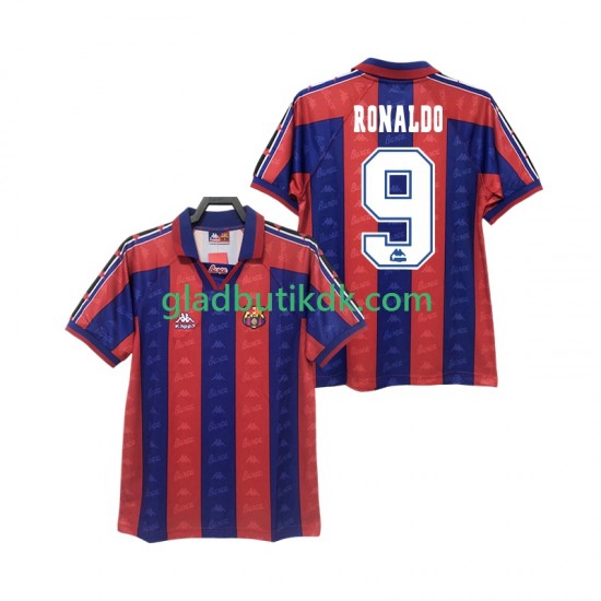 Hjemmebane Trøje FC Barcelona RONALDO 9 Retro 1996 1997 K/Æ Mænd