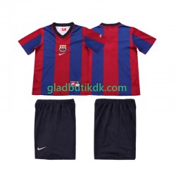 Hjemmebane Trøje FC Barcelona Retro 1998 1999 K/Æ Børn(+Shorts)