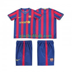 Hjemmebane Trøje FC Barcelona Retro 2009 2010 K/Æ Børn(+Shorts)