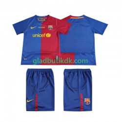 Hjemmebane Trøje FC Barcelona Retro Champions League 2008 2009 K/Æ Børn(+Shorts)