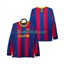 Hjemmebane Trøje FC Barcelona Retro 2010 2011 L/Æ Mænd