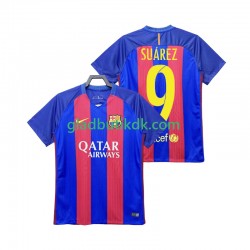 Hjemmebane Trøje FC Barcelona SUAREZ 9 Retro 2016 2017 K/Æ Mænd