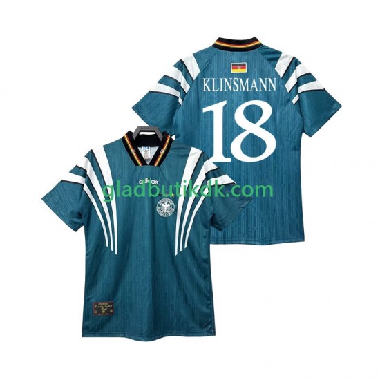 Udebane Trøje Tyskland KLINSMANN 18 Retro 1996 K/Æ Mænd
