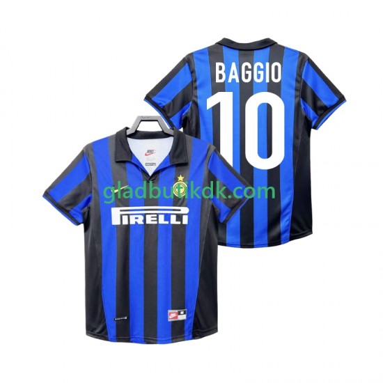 Hjemmebane Trøje Inter Milan BAGGIO 10 Retro 1998 1999 K/Æ Mænd
