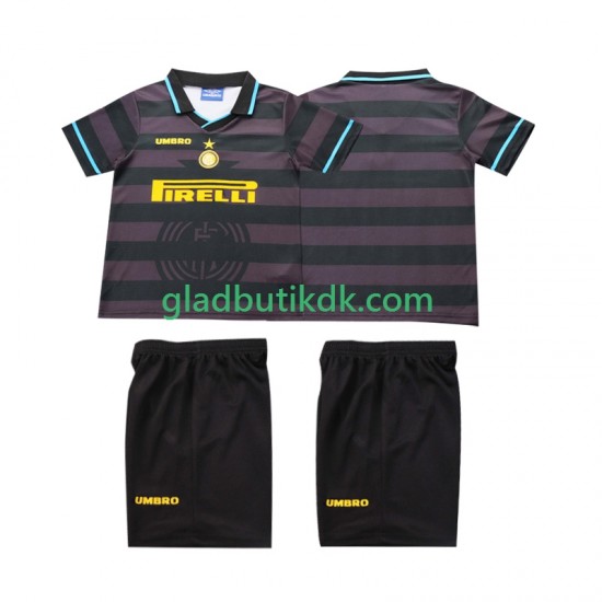 3. Valg Trøje Inter Milan Retro 1997 1998 K/Æ Børn(+Shorts)
