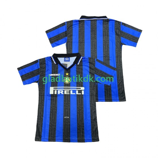 Hjemmebane Trøje Inter Milan Retro 1997 1998 K/Æ Mænd