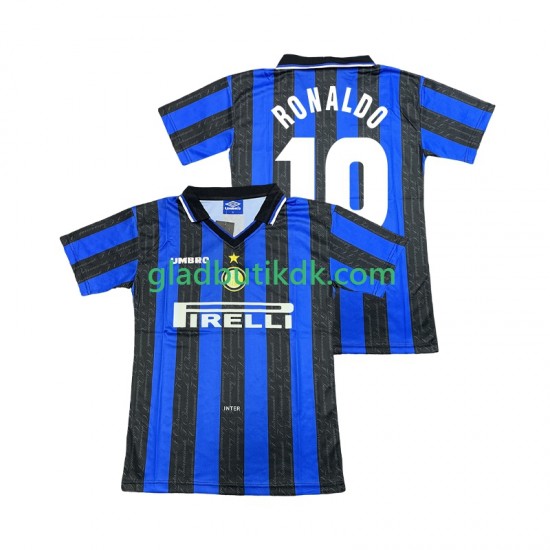 Hjemmebane Trøje Inter Milan Ronaldo 10 Retro 1997 1998 K/Æ Mænd