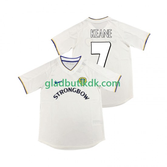 Hjemmebane Trøje Leeds United KEANE 7 Retro 2000 2001 K/Æ Mænd