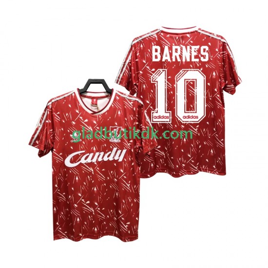 Hjemmebane Trøje Liverpool BARNES 10 Retro 1989 1991 K/Æ Mænd