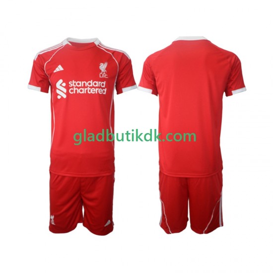 Hjemmebane Trøje Liverpool 2025-2026 K/Æ Børn(+Shorts)