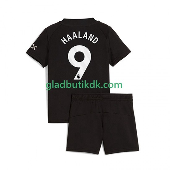 Udebane Trøje Manchester City Erling Haaland 9 2025-2026 K/Æ Børn(+Shorts)