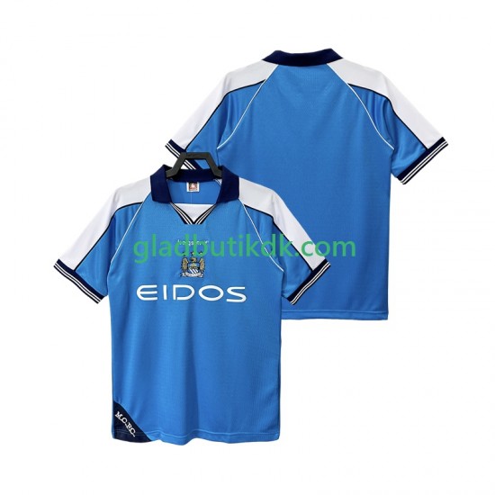 Hjemmebane Trøje Manchester City Retro 1999 2001 K/Æ Mænd