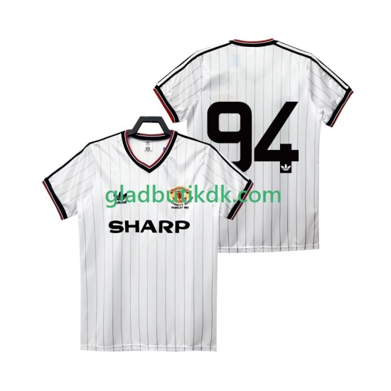 Udebane Trøje Manchester United 94 Retro 1983 1984 K/Æ Mænd