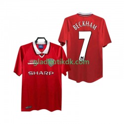Hjemmebane Trøje Manchester United BECKHAM 7 Retro 1999 2000 K/Æ Mænd