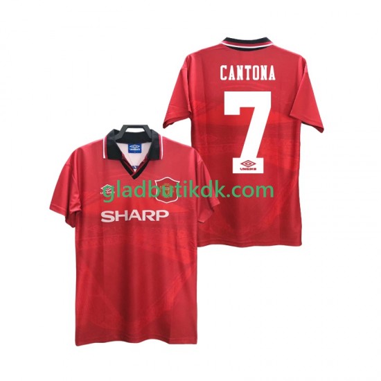 Hjemmebane Trøje Manchester United CANTONA 7 Retro 1994 1996 K/Æ Mænd