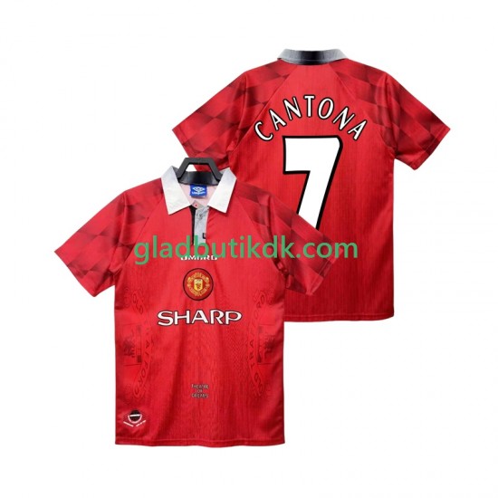 Hjemmebane Trøje Manchester United CANTONA 7 Retro 1996 1997 K/Æ Mænd