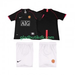 Udebane Trøje Manchester United Retro 2007 2008 K/Æ Børn(+Shorts)