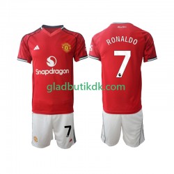 Hjemmebane Trøje Manchester United Cristiano Ronaldo 7 2025-2026 K/Æ Børn(+Shorts)