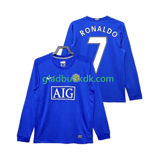 3. Valg Trøje Manchester United Cristiano Ronaldo 7 Retro 2008 2009 L/Æ Mænd