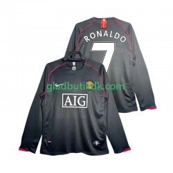 Udebane Trøje Manchester United Critstiano Ronaldo 7 Retro 2007 2008 L/Æ Mænd