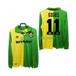 Udebane Trøje Manchester United GIGGS 11 Retro 1992 1994 L/Æ Mænd