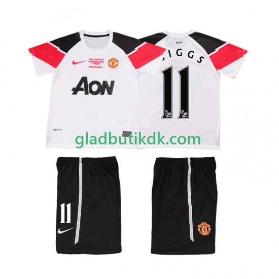 3. Valg Trøje Manchester United GIGGS 11 Retro Champions League 2011 2012 K/Æ Børn(+Shorts)