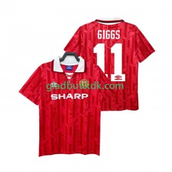 Hjemmebane Trøje Manchester United GIGGS 11 Retro 1992 1994 K/Æ Mænd