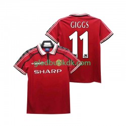 Hjemmebane Trøje Manchester United GIGGS 11 Retro 1998 1999 K/Æ Mænd