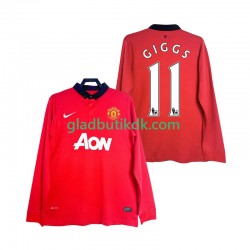 Hjemmebane Trøje Manchester United GIGGS 11 Retro 2013 2014 L/Æ Mænd