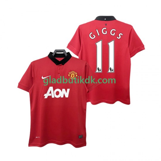 Hjemmebane Trøje Manchester United GIGGS 11 Retro 2013 2014 K/Æ Mænd